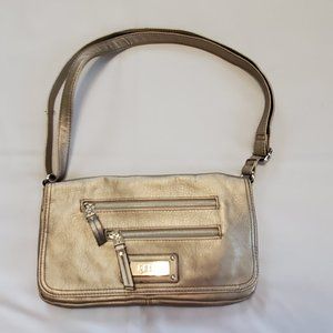 New w/out Tags Relic Crossbody Bag in Shiny Deep Gold w/Silver Hardware